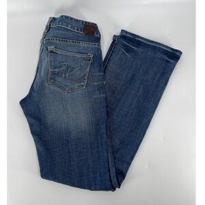 EXPRESS Jeans Bootcut Flare Denim Blue Wash Women Size 4R